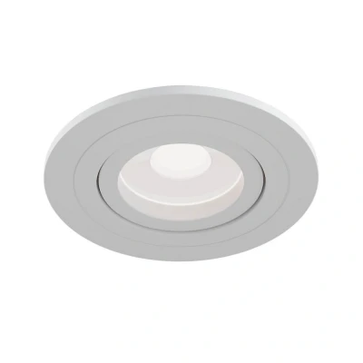 Afbeelding van Maytoni Inbouwspot Atom, GU10, wit, ronde frame