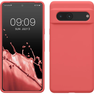 Afbeelding van kwmobile telefoonhoesje geschikt voor Google Pixel 7 Hoesje met siliconen coating Smartphone case in dolce vita