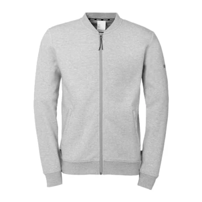 Afbeelding van Uhlsport Id Sweater Met Rits Kinderen Donkergrijs Gemeleerd Maat: 140