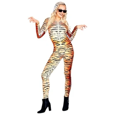 Afbeelding van Widmann Leeuw &amp; Tijger Luipaard Panter Kostuum Hongerige Op Jacht Vrouw Bruin Small / Medium Carnavalskleding Verkleedkleding