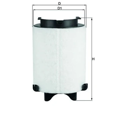 Afbeelding van Luchtfilter MAHLE ORIGINAL LX 1566/1
