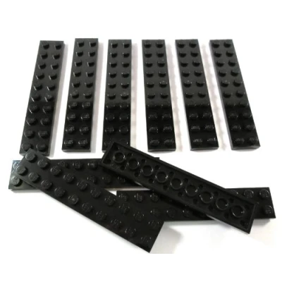 Afbeelding van LEGO Bricks Strijkijzer, 2 x 10 stuks, zwart, stuks