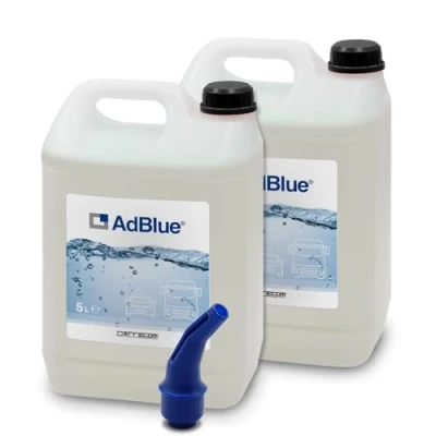Afbeelding van Errecom AdBlue® Diesel Engine Additive for NOx Emission Reduction Based on Urea, Conforms to ISO 22241 1, 10 L (2 x 5 Tank), Spout included