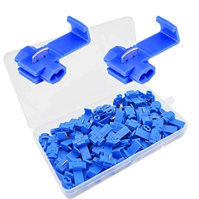 Afbeelding van Senven 60 stuks Schotse vergrendeling draad snelconnector terminal, draadconnector, takconnector blauw