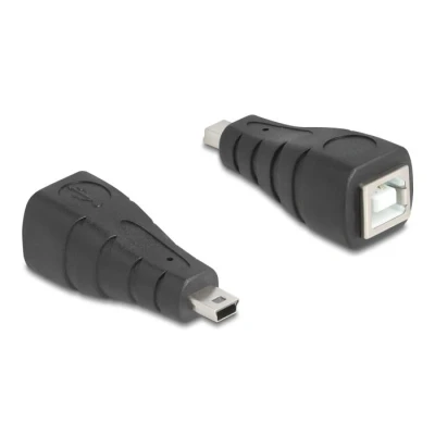 Afbeelding van Delock USB 2.0 Adapter Mini 5 Pin Stecker zu Typ B Buchse HQ