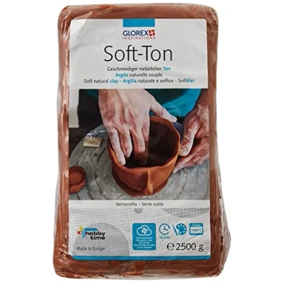 Afbeelding van Glorex Soft Ton terracotta 2500 g, luchthardend of brandbaar