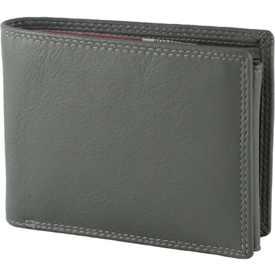 Afbeelding van Houtkamp Leren Heren Portemonnee Billfold Nappa Leer Grijs