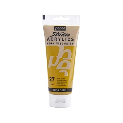 Afbeelding van Pébéo 831027 Studio Acrylverf, 1 tube, 100 ml, okergeel