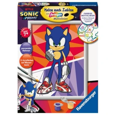Afbeelding van Ravensburger Malen nach Zahlen 23636 Sonic: New Yoke City Kinder ab 7 Jahren