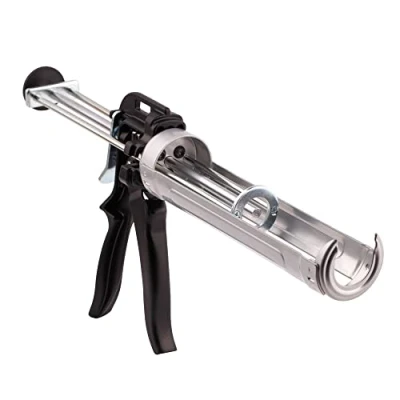 Afbeelding van Mivos Professioneel cartridgepistool voor alle 310 ml afdichtings en lijmpatronen aandrijfverhouding van 26:1 versterkte cartridgepers met draaiframe zuiger drie stangen