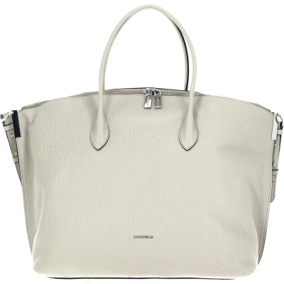 Afbeelding van COCCINELLE Leren Handtas Schoudertas Estelle Elephant Handbag Gelso Lichtgrijs