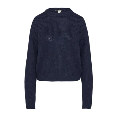 Afbeelding van QS Verkorte trui met raglanmouwen, diepblauw, XL