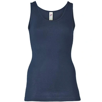 Afbeelding van Dames Hemd Zijde Merino Wol Engel Natur navy blauw 38/40(M)