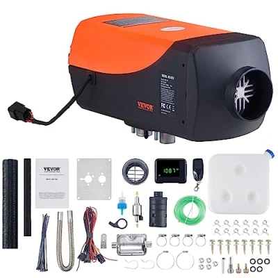 Afbeelding van VEVOR Air Diesel Standkachel 8KW 12V Auto Heater Luchtverwarmer met LCD display en Afstandsbediening voor Auto&#039;s, Campers, Boten Oranje