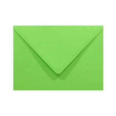 Afbeelding van Netuno 50 stuks groene B6 enveloppen 125x175mm Rainbow 80g puntklep zonder venster voor bruiloft kerst wenskaarten uitnodigingen