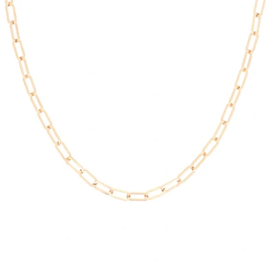 Afbeelding van OOZOO Jewellery rosé goudkleurige ketting met grove schakels SN 2017