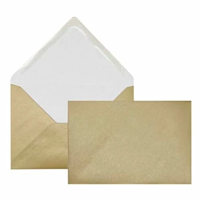 Afbeelding van Edition Seidel Premium 50 enveloppen kleur gouden gekleurd formaat vergelijkbaar B6 12,0 x 17,5 cm 80 g/m² (goud, stuks)