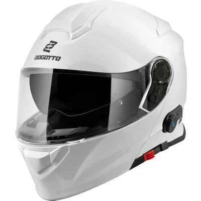 Afbeelding van Bogotto H271 BT Bluetooth Helm, wit, afmeting XL voor man