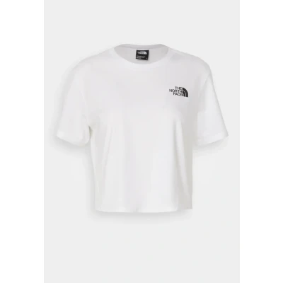 Afbeelding van The North Face Cropped Simple DOME TEE Tshirt print, Dames, Maat: Small, White