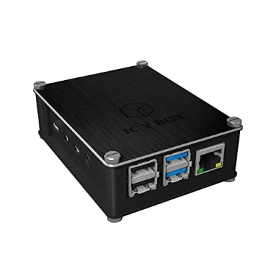 Afbeelding van ICY BOX IB RP110 behuizing voor Raspberry Pi 4 zwart
