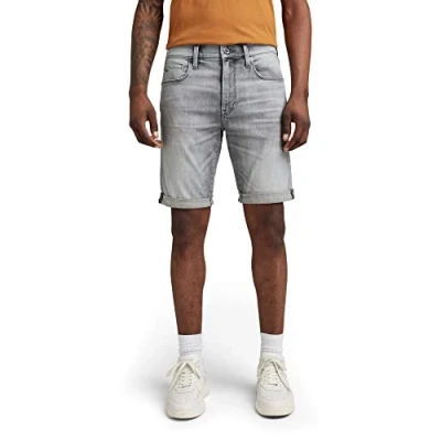 Afbeelding van G Star Raw heren Shorts 3301 Slim,Grijs (Sun Faded Glacier Grey A634 c464),30W