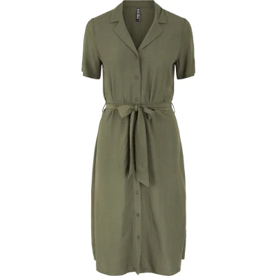 Afbeelding van Pieces PCOLIVIA SS DRESS NOOS BC Dames Jurk Maat S