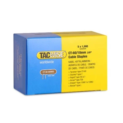 Afbeelding van Tacwise kabelnieten voor tacker Type CT60 10 mm Gegalvaniseerd 5000 stuks