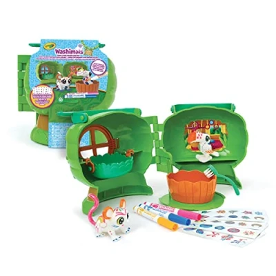 Afbeelding van Crayola Washimals Safari Boomhut, Kleur en Was Je Kleine Huisdieren, Ideaal Als Cadeau, Geschikt Voor Kinderen Vanaf 3 Jaar