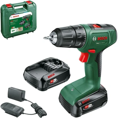 Afbeelding van Bosch Home and Garden EasyDrill 18V 40 06039D8002 Accu schroefboormachine 18 V 1.5 Ah Li ion Incl. 2 accus, lader, koffer
