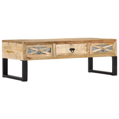 Afbeelding van Salontafel 110x50x38 cm massief mangohout
