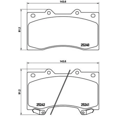 Afbeelding van Brembo Remblokset P 56 081