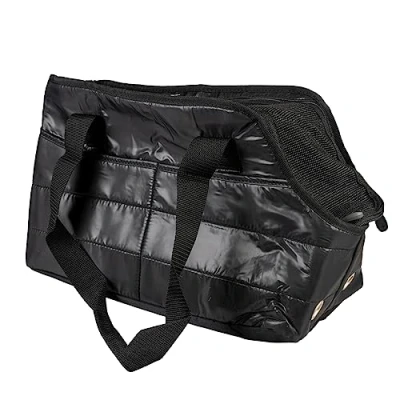 Afbeelding van Duvoplus Draagtas Hond Paris Pet Bag Chic 42x21x26cm Max. 5kg Zwart 1st