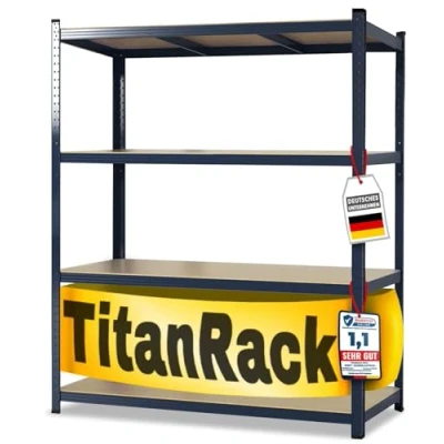 Afbeelding van KARAT TitanRack Big, opbergrek voor zware lasten XXL, grijs, 177 x 160 60 cm, garage, kelder en werkplaats