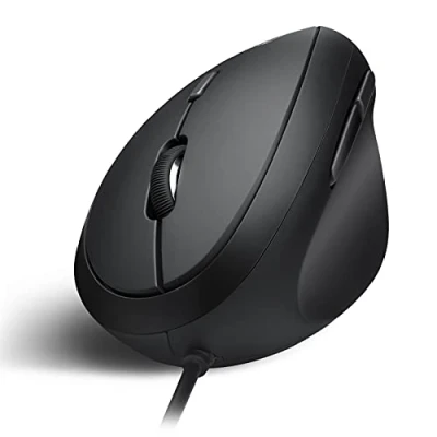Afbeelding van Perixx PERIMICE 519 Ergonomische muis Verticaal ontwerp Kleine handmaten of voor onderweg USB bekabeld PC en laptop