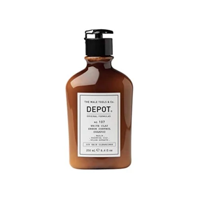 Afbeelding van Depot 107 White Clay Sebum Control Shampoo 250ml Haibu by Kapperskorting.com