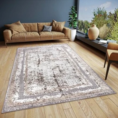 Afbeelding van Vintage Vloerkleed Picasso Crème 120x170cm Grijs 123vloerkleed.nl is de online webshop voor vloerkleden en woonaccessoires.