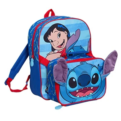 Afbeelding van Disney Lilo And Stitch rugzak met lunchtas voor kinderen schooltas 2 delige bijpassende geïsoleerde lunchset