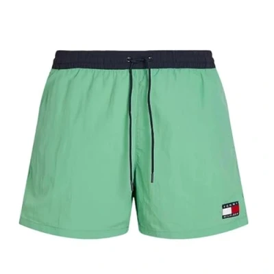 Afbeelding van Tommy Hilfiger Heritage Medium Drawstring Zwemshorts, Heren, Maat: Small, Fort green
