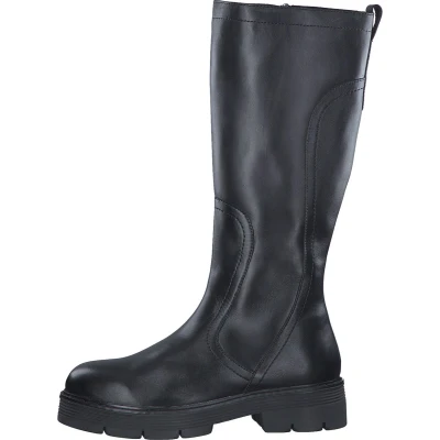 Afbeelding van MARCO TOZZI MT Vegan and Feel Me insole Dames Long Boot Flat BLACK Maat 42