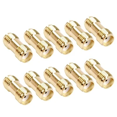 Afbeelding van TengKo SMA Vrouwelijk naar Vrouwelijke Plug Connector RF Coaxiale Adapter Gold Plating (10 Pack)