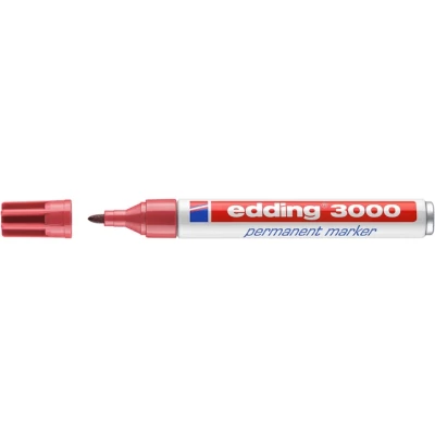 Afbeelding van Viltstift edding 3000 rond 1.5 3mm karmijnrood