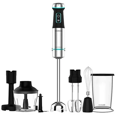 Afbeelding van HAND HELD BLENDER POWER TITANBLACK 1200 XL PERFECTCREAM &amp; CRUSH CECOTEC W
