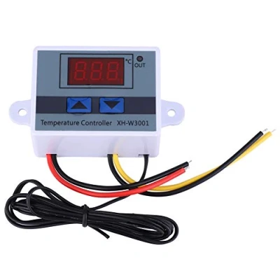 Afbeelding van Temperatuurregelaar, DC 12V 120W Digitale LED temperatuurregelaarmodule XH W3001 Mini thermostaatschakelaar met waterdichte sonde