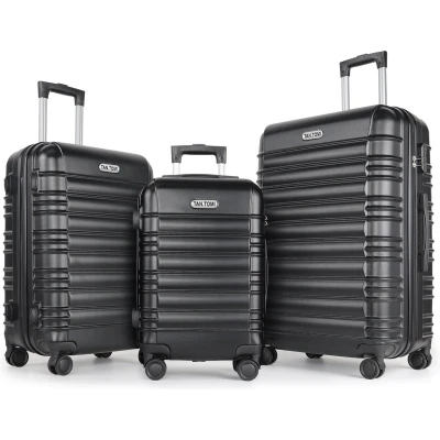 Afbeelding van TAN.TOMI Kofferset 3 Delig 95L Handbagage + 65L +41L Ruimbagage Cijferslot Reiskoffer Trolley Koffer met Wielen Zwart