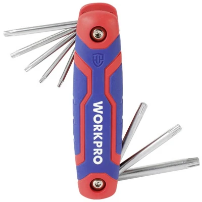 Afbeelding van WorkPro Torx Haakse schroevendraaierset T 9, 10, 15, 20, 25, 27, 30, 40