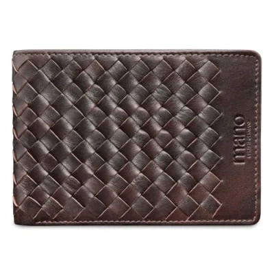 Afbeelding van mano LUCA Portemonnee, Heren, Maat: One Size, Dunkelbraun