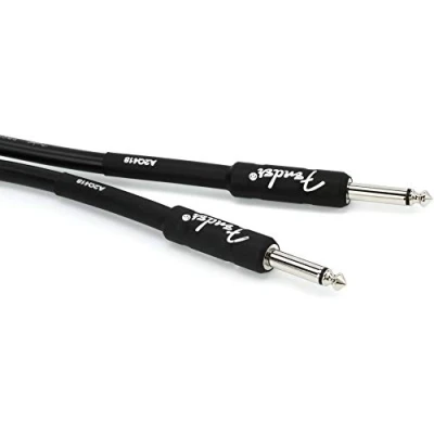 Afbeelding van Fender® »PROFESSIONAL SERIES INSTRUMENT CABLE« Gitaarkabel Rechte Jack Plug 7.5m Kleur: Zwart