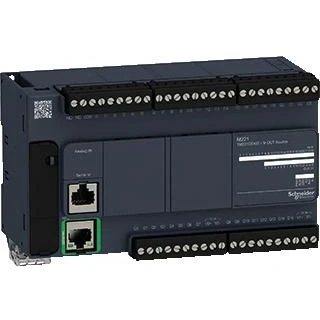 Afbeelding van Schneider electric modicon m221 controller 40 i o voeding 24vdc in 24 si so tra 4 high sp 2 x 0 10v out 16 sour ethernet tm221ce40t