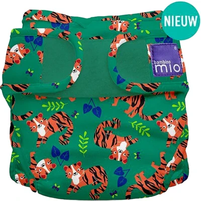 Afbeelding van Bambino Mio, mioduo wasbare luier overbroekje, tijger tango, maat 1 (