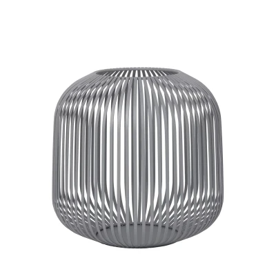 Afbeelding van Blomus Windlicht Lito Steel Gray Grijs M 28x28x27cm